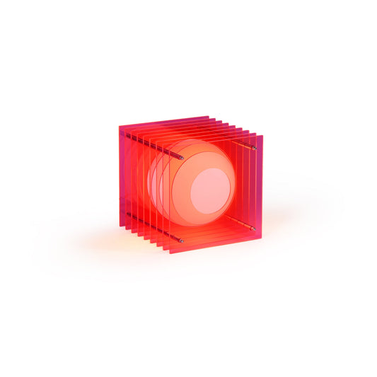 Lớp small square in electric pink acrylic