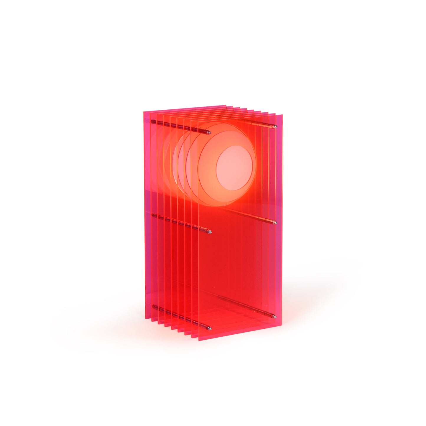 Lớp small rectangle in electric pink acrylic