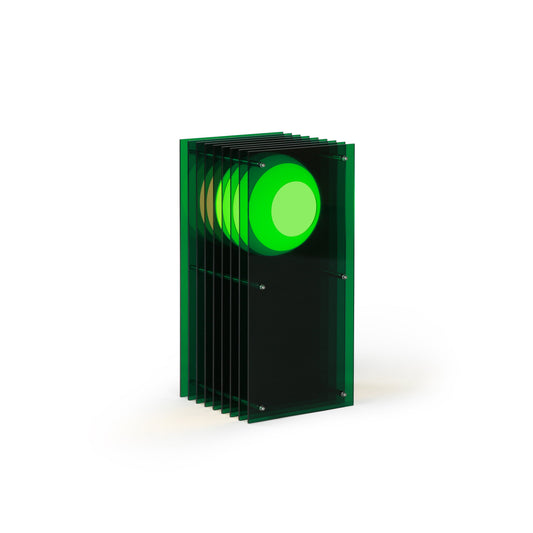Lớp small rectangle in green acrylic