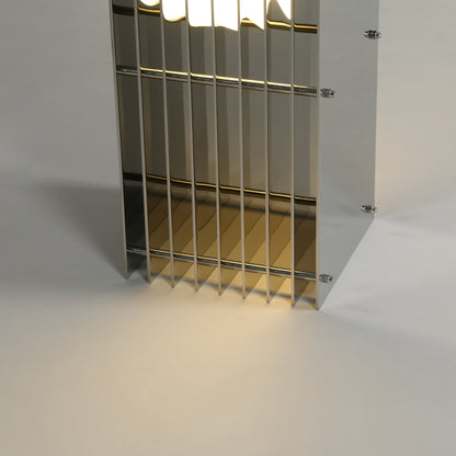 Lớp small rectangle in mirror polished stainless steel