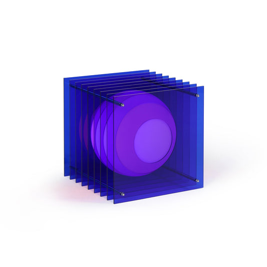 Lớp big square in blue acrylic