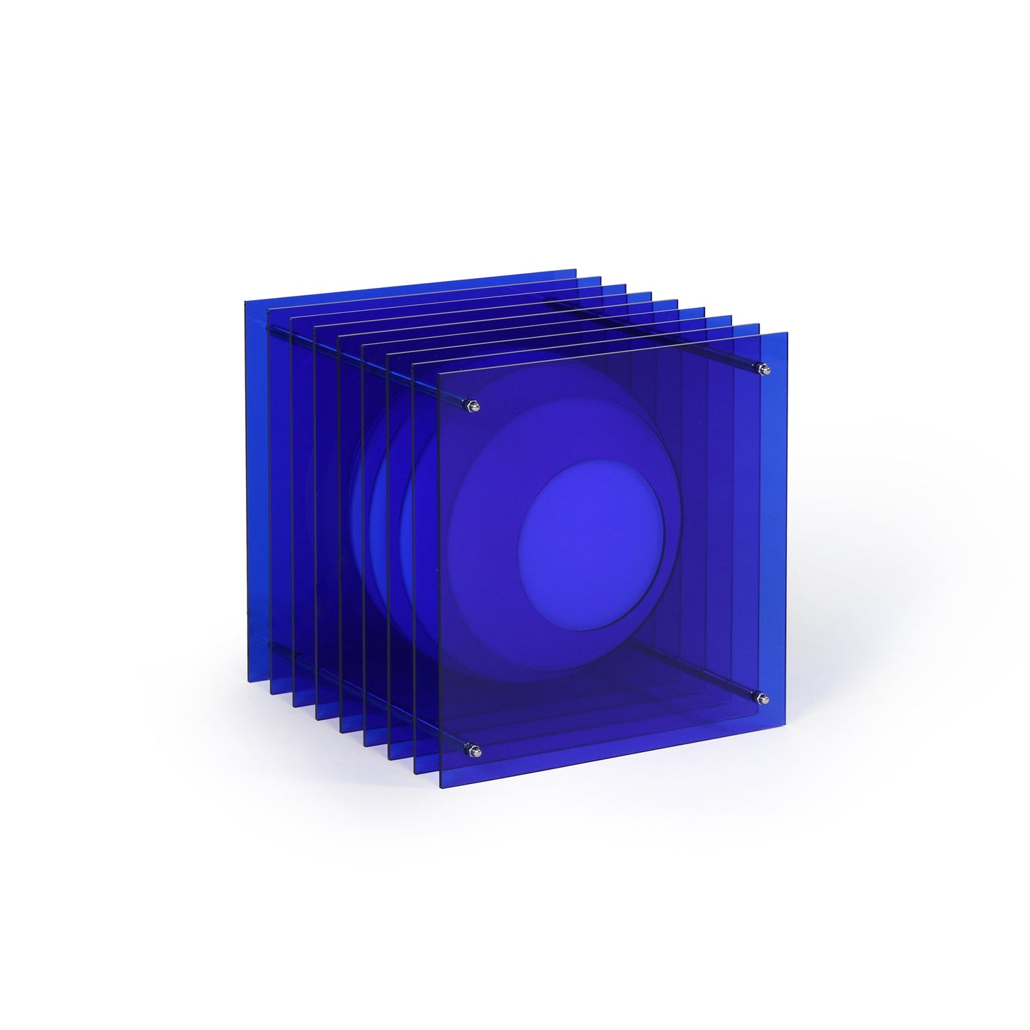 Lớp big square in blue acrylic