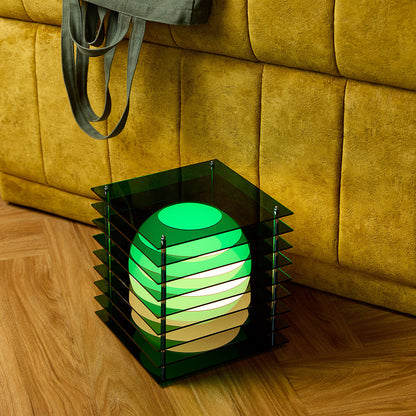 Lớp big square in green acrylic