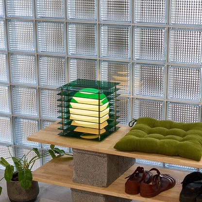 Lớp big square in green acrylic